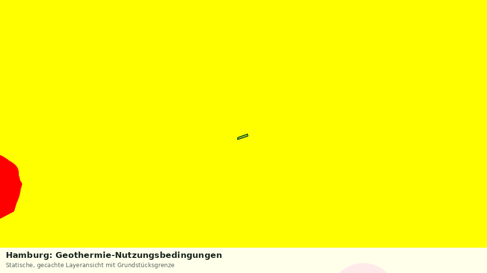 Statische Kartenansicht: Hamburg: Geothermie-Nutzungsbedingungen