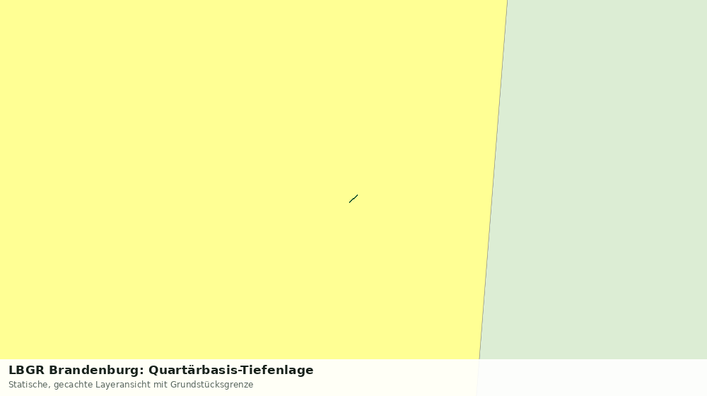 Statische Kartenansicht: LBGR Brandenburg: Quartärbasis-Tiefenlage