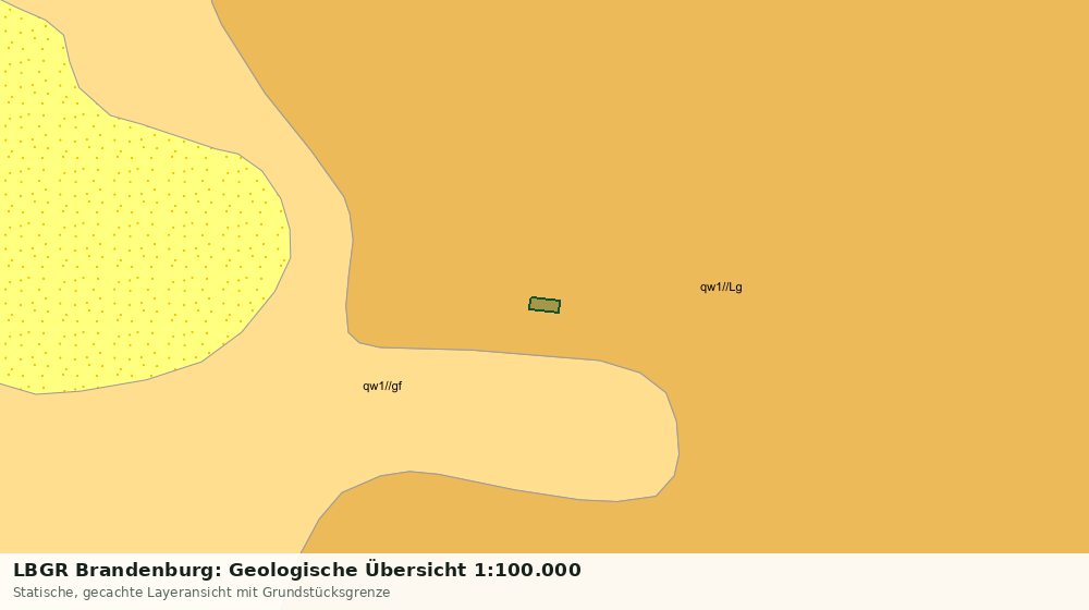 Statische Kartenansicht: LBGR Brandenburg: Geologische Übersicht 1:100.000