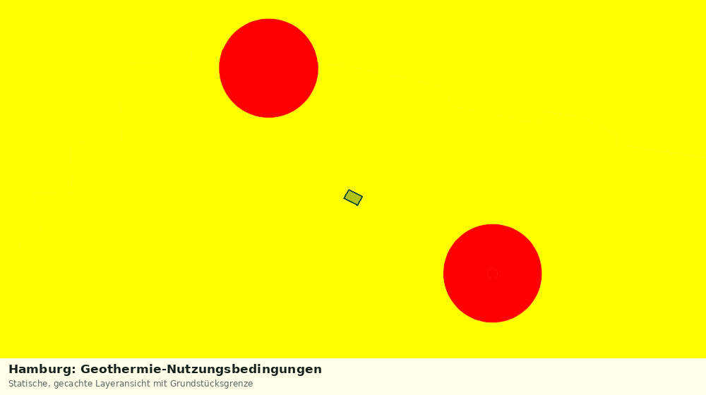 Statische Kartenansicht: Hamburg: Geothermie-Nutzungsbedingungen