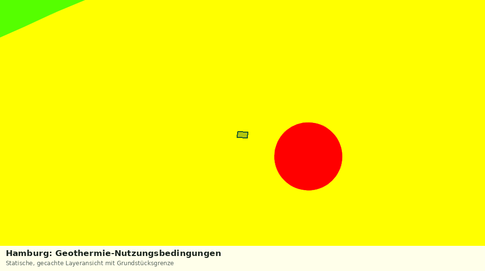 Statische Kartenansicht: Hamburg: Geothermie-Nutzungsbedingungen