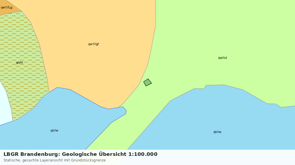 Statische Kartenansicht: LBGR Brandenburg: Geologische Übersicht 1:100.000