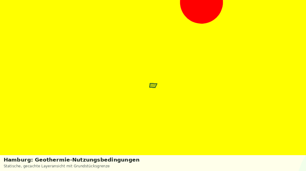 Statische Kartenansicht: Hamburg: Geothermie-Nutzungsbedingungen