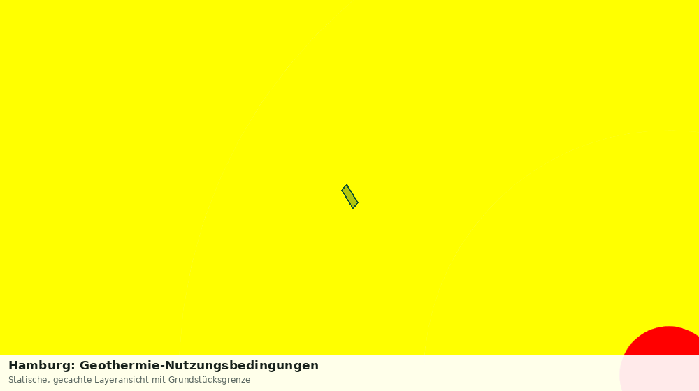 Statische Kartenansicht: Hamburg: Geothermie-Nutzungsbedingungen