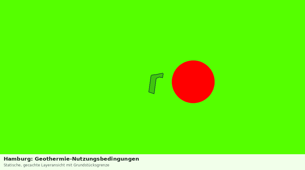 Statische Kartenansicht: Hamburg: Geothermie-Nutzungsbedingungen