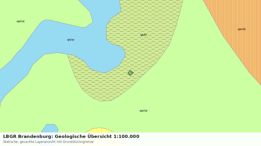 Statische Kartenansicht: LBGR Brandenburg: Geologische Übersicht 1:100.000