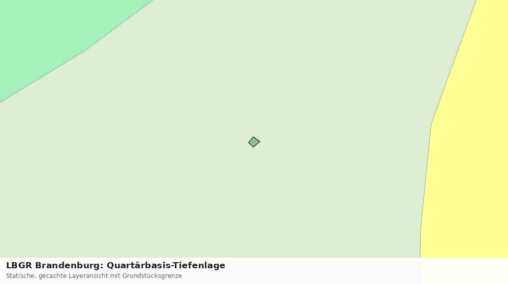Statische Kartenansicht: LBGR Brandenburg: Quartärbasis-Tiefenlage