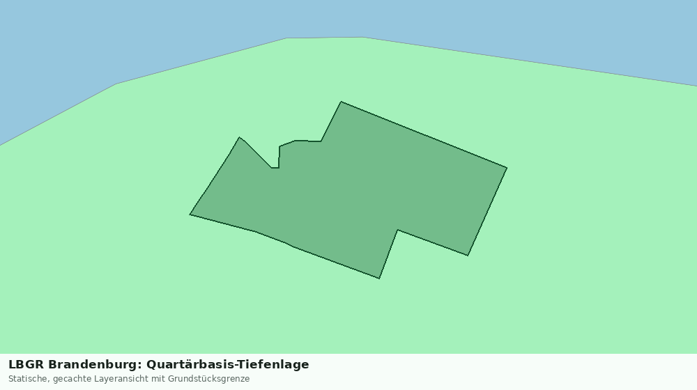 Statische Kartenansicht: LBGR Brandenburg: Quartärbasis-Tiefenlage
