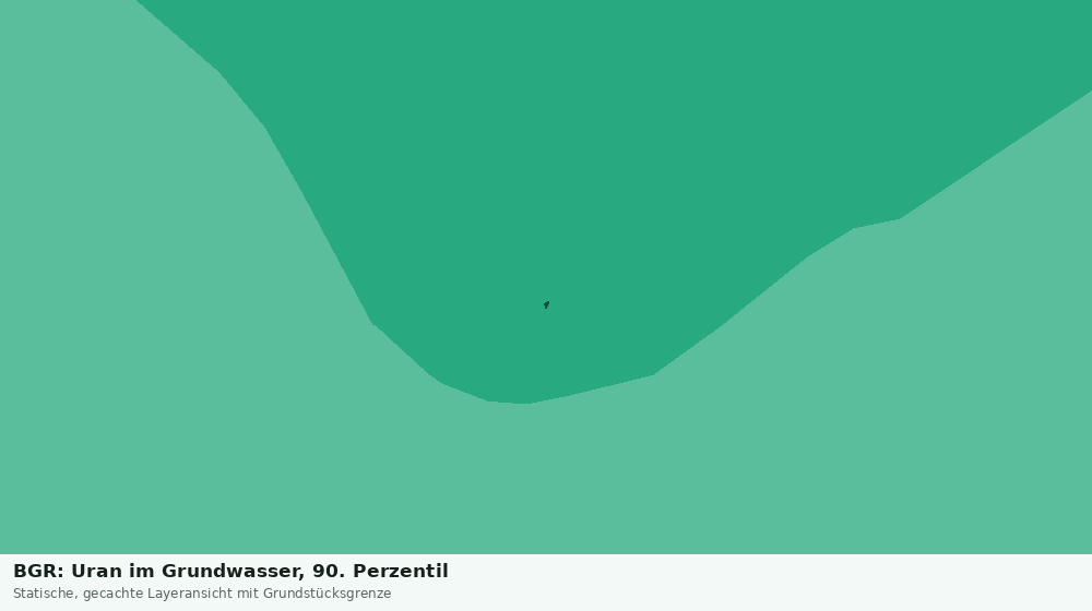 Statische Kartenansicht: BGR: Uran im Grundwasser, 90. Perzentil