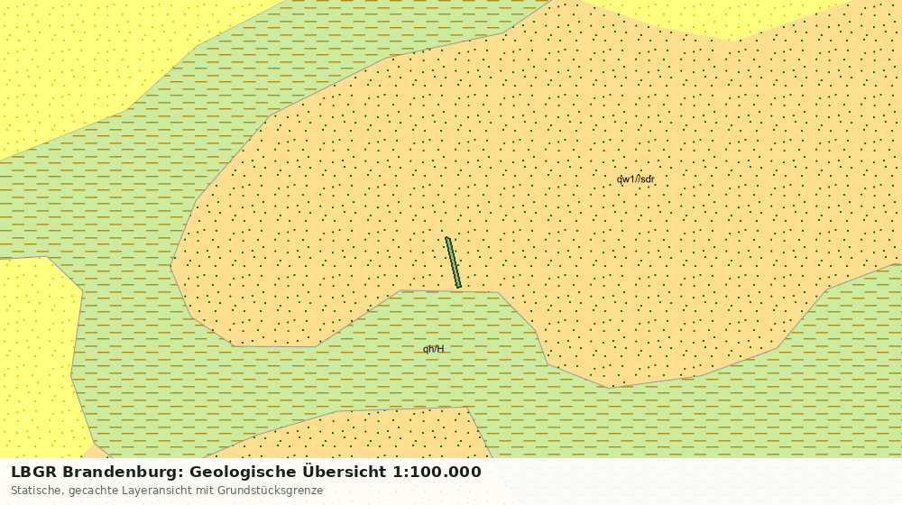 Statische Kartenansicht: LBGR Brandenburg: Geologische Übersicht 1:100.000