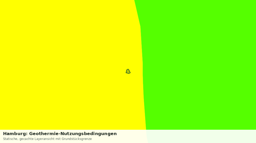 Statische Kartenansicht: Hamburg: Geothermie-Nutzungsbedingungen