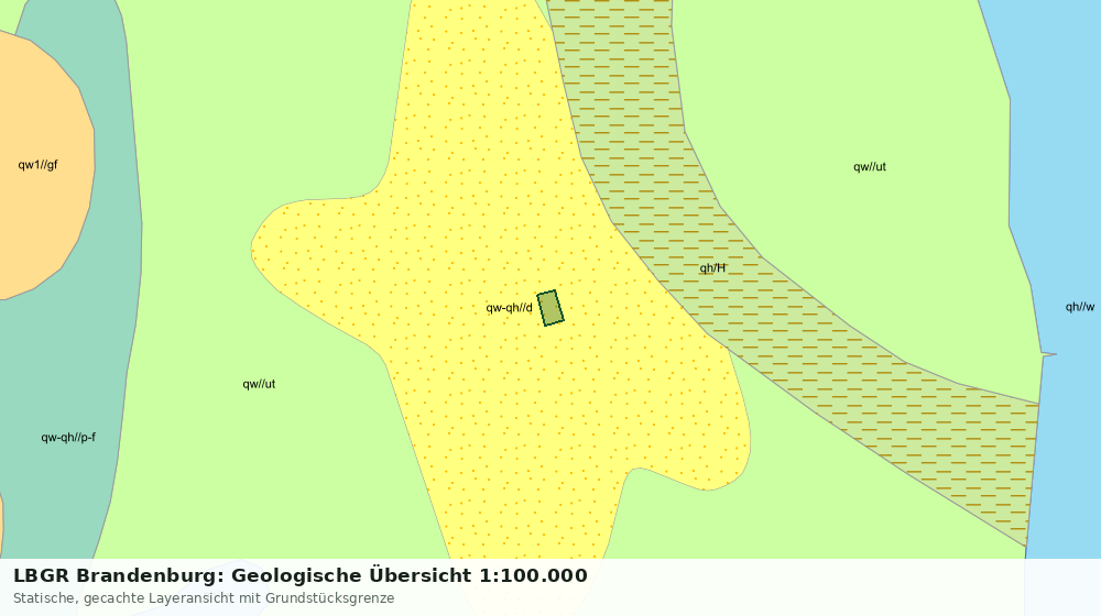Statische Kartenansicht: LBGR Brandenburg: Geologische Übersicht 1:100.000
