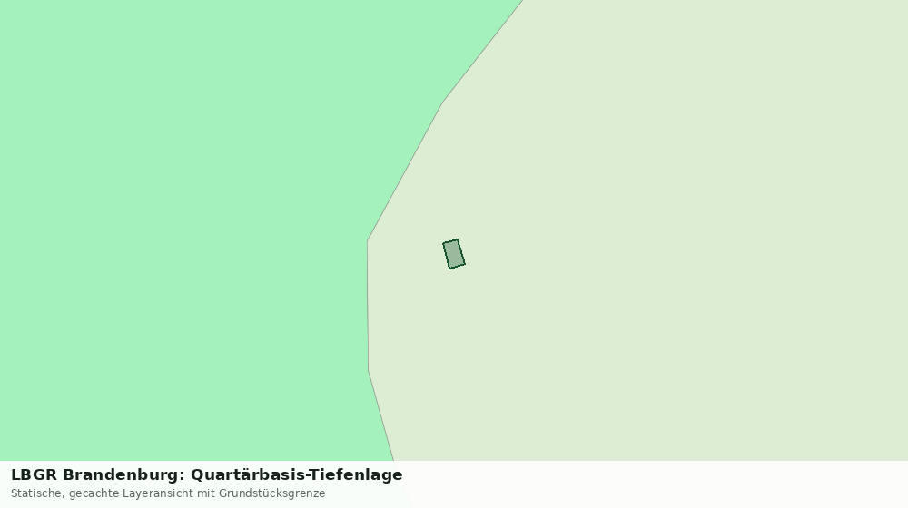 Statische Kartenansicht: LBGR Brandenburg: Quartärbasis-Tiefenlage