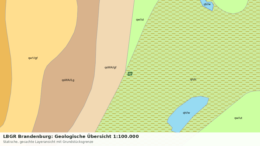 Statische Kartenansicht: LBGR Brandenburg: Geologische Übersicht 1:100.000