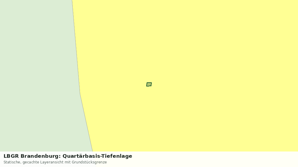 Statische Kartenansicht: LBGR Brandenburg: Quartärbasis-Tiefenlage