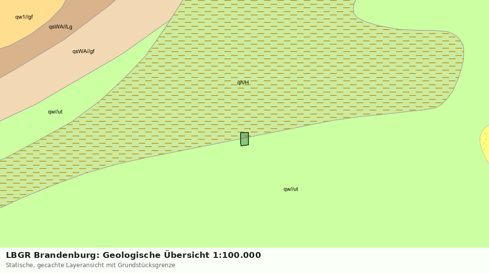 Statische Kartenansicht: LBGR Brandenburg: Geologische Übersicht 1:100.000