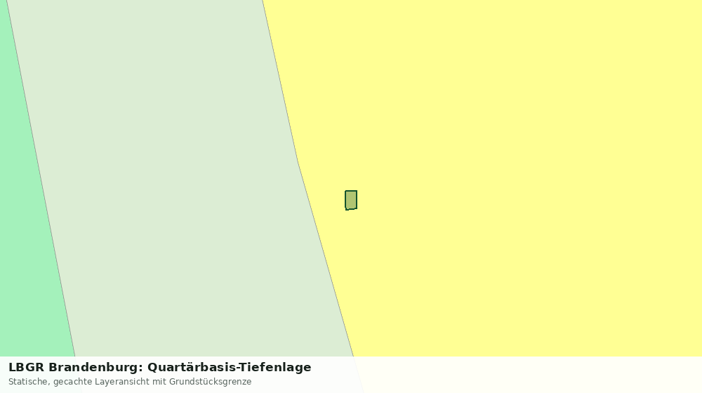 Statische Kartenansicht: LBGR Brandenburg: Quartärbasis-Tiefenlage