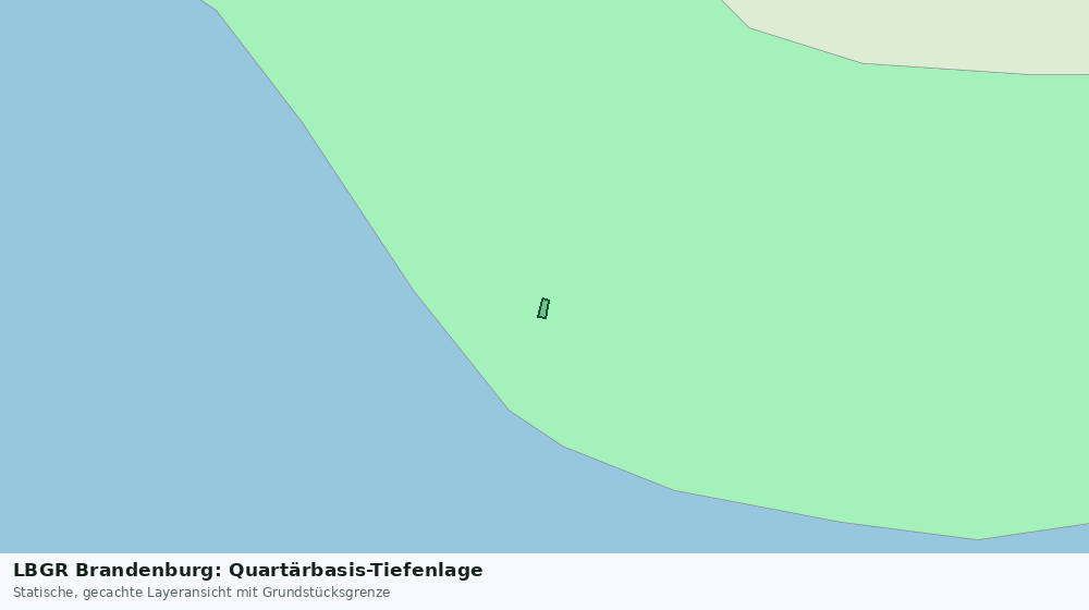 Statische Kartenansicht: LBGR Brandenburg: Quartärbasis-Tiefenlage
