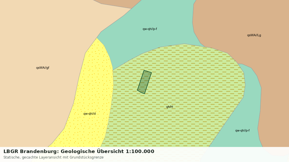 Statische Kartenansicht: LBGR Brandenburg: Geologische Übersicht 1:100.000