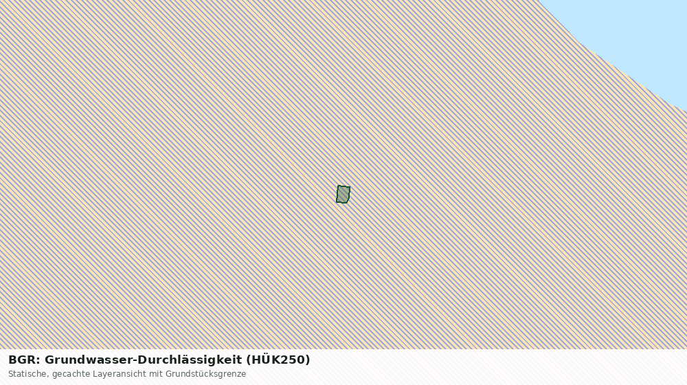 Statische Kartenansicht: BGR: Grundwasser-Durchlässigkeit (HÜK250)