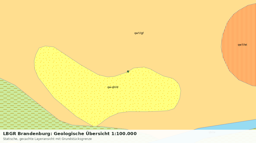 Statische Kartenansicht: LBGR Brandenburg: Geologische Übersicht 1:100.000