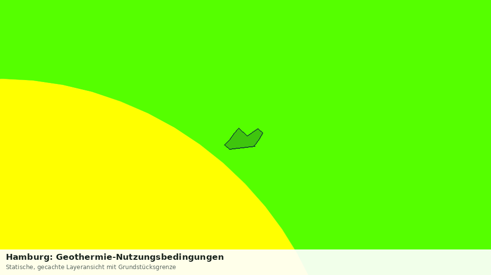 Statische Kartenansicht: Hamburg: Geothermie-Nutzungsbedingungen