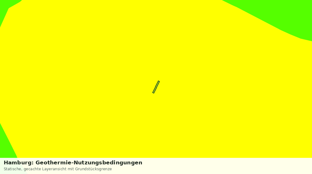 Statische Kartenansicht: Hamburg: Geothermie-Nutzungsbedingungen