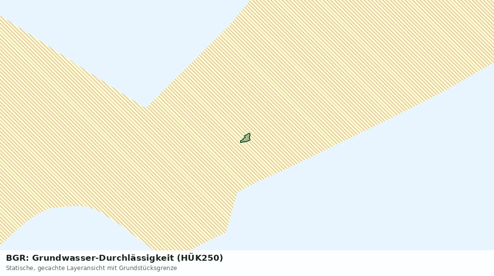 Statische Kartenansicht: BGR: Grundwasser-Durchlässigkeit (HÜK250)