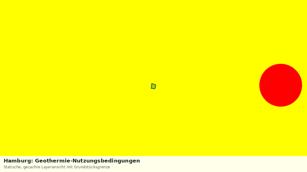 Statische Kartenansicht: Hamburg: Geothermie-Nutzungsbedingungen