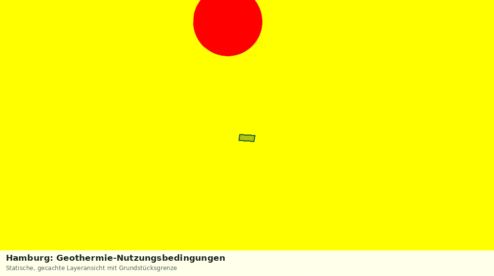Statische Kartenansicht: Hamburg: Geothermie-Nutzungsbedingungen