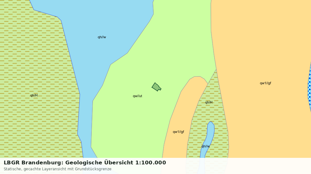 Statische Kartenansicht: LBGR Brandenburg: Geologische Übersicht 1:100.000