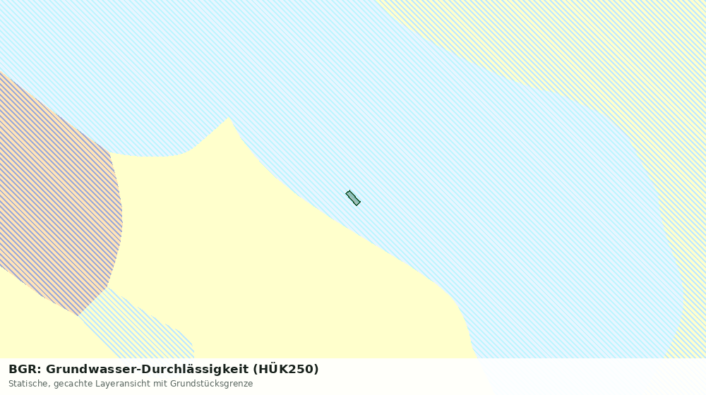 Statische Kartenansicht: BGR: Grundwasser-Durchlässigkeit (HÜK250)