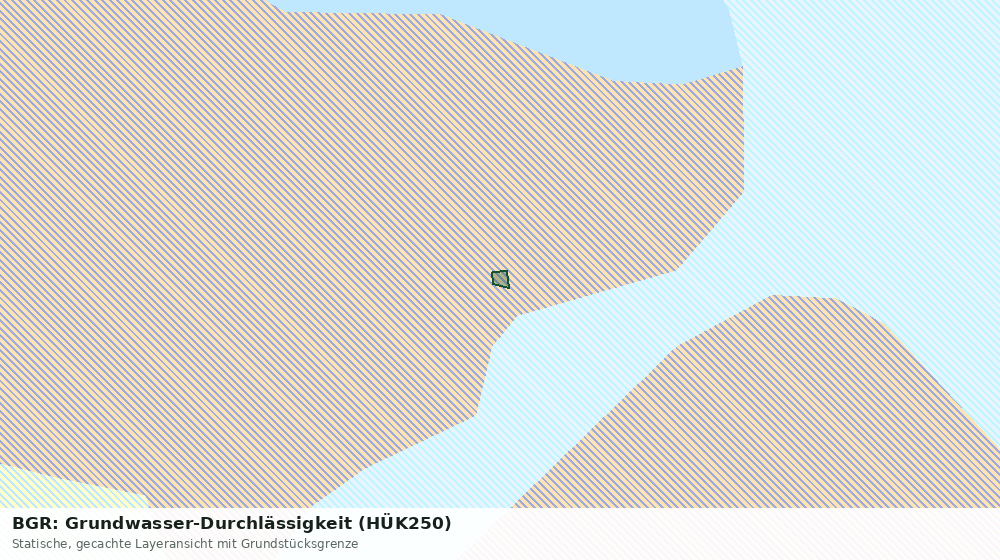Statische Kartenansicht: BGR: Grundwasser-Durchlässigkeit (HÜK250)