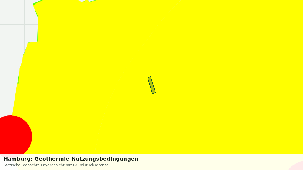 Statische Kartenansicht: Hamburg: Geothermie-Nutzungsbedingungen