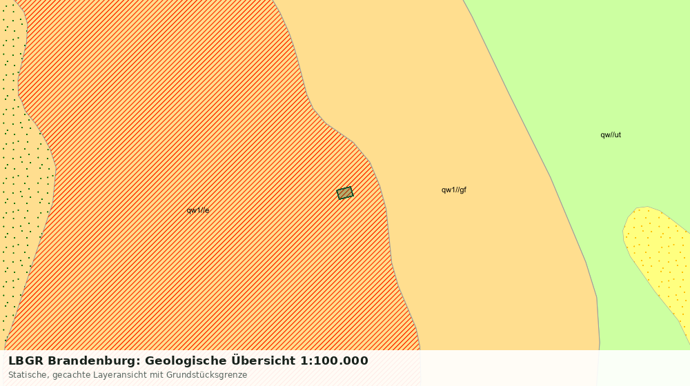 Statische Kartenansicht: LBGR Brandenburg: Geologische Übersicht 1:100.000