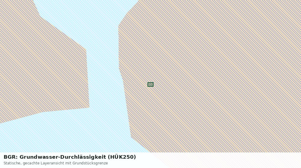 Statische Kartenansicht: BGR: Grundwasser-Durchlässigkeit (HÜK250)