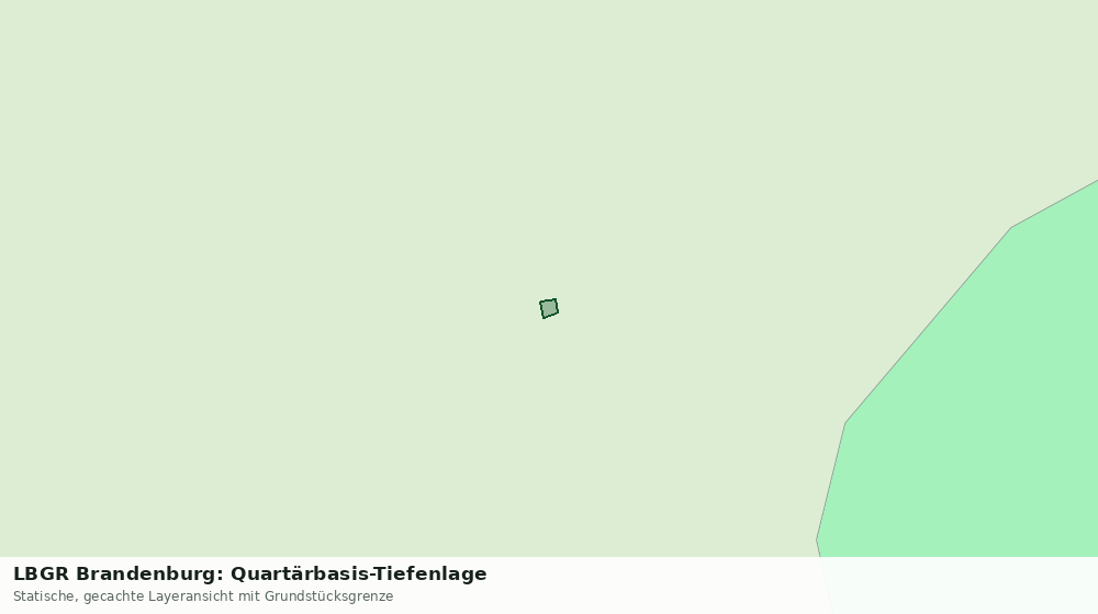 Statische Kartenansicht: LBGR Brandenburg: Quartärbasis-Tiefenlage