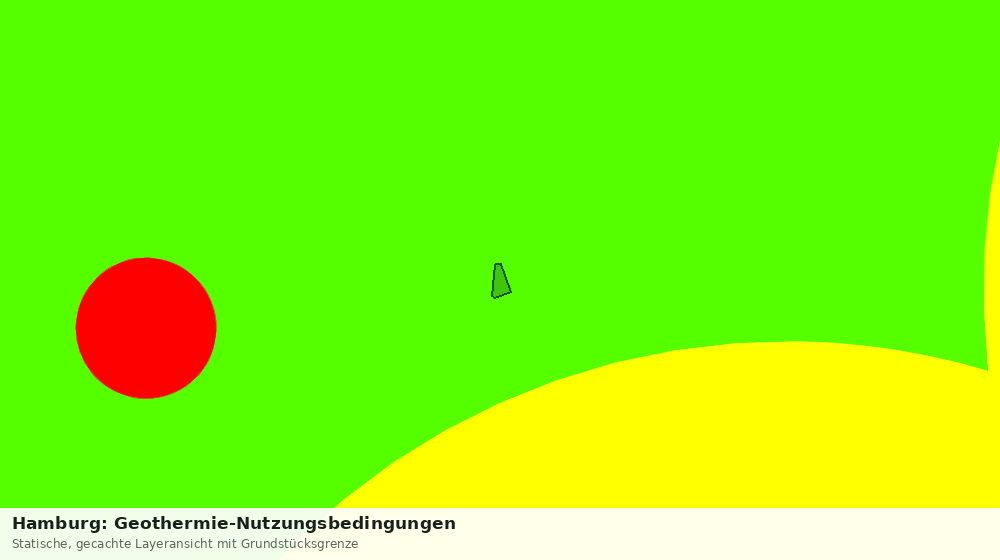 Statische Kartenansicht: Hamburg: Geothermie-Nutzungsbedingungen