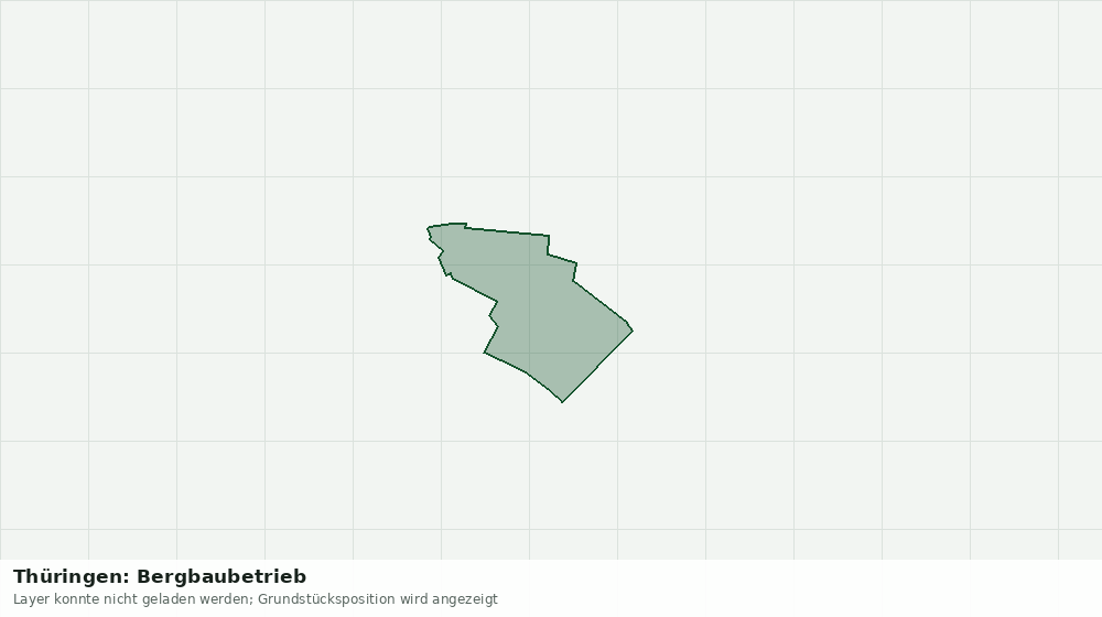Statische Kartenansicht: Thüringen: Bergbaubetrieb