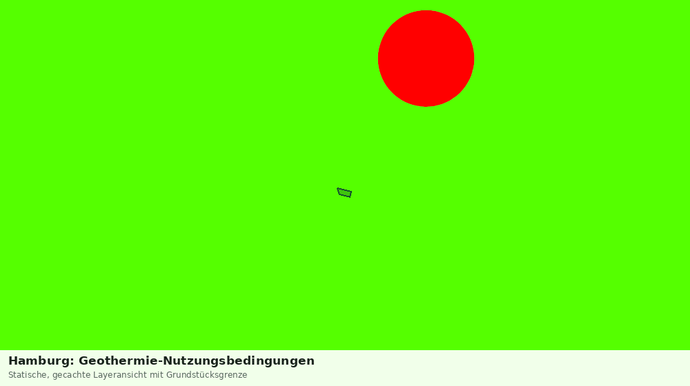 Statische Kartenansicht: Hamburg: Geothermie-Nutzungsbedingungen