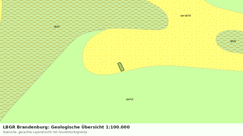 Statische Kartenansicht: LBGR Brandenburg: Geologische Übersicht 1:100.000