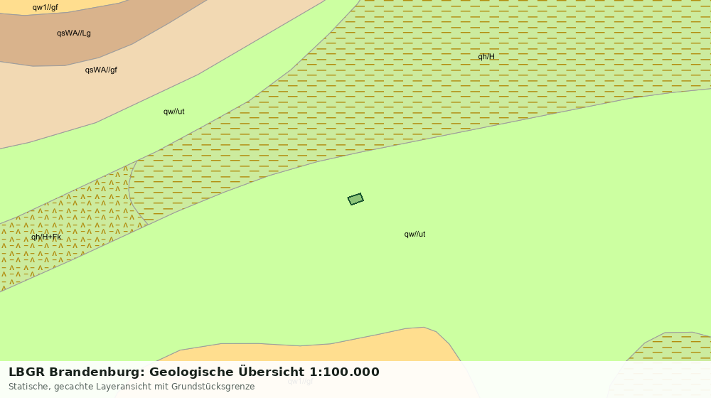 Statische Kartenansicht: LBGR Brandenburg: Geologische Übersicht 1:100.000