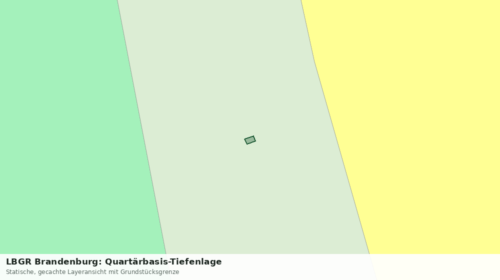 Statische Kartenansicht: LBGR Brandenburg: Quartärbasis-Tiefenlage