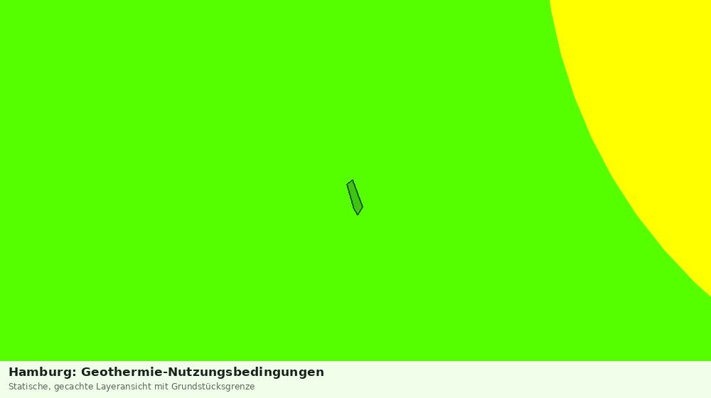 Statische Kartenansicht: Hamburg: Geothermie-Nutzungsbedingungen