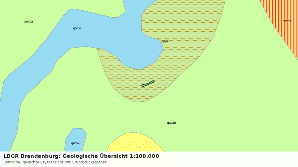 Statische Kartenansicht: LBGR Brandenburg: Geologische Übersicht 1:100.000