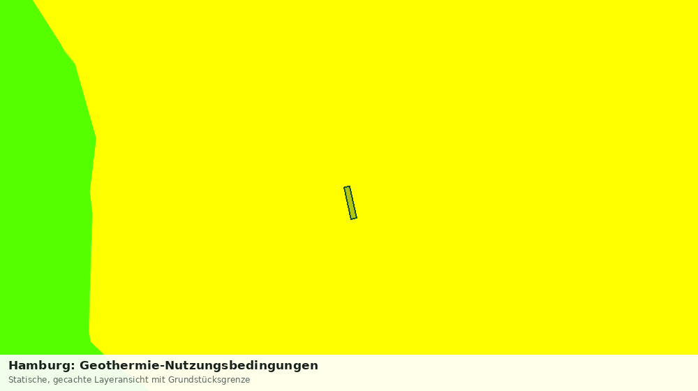 Statische Kartenansicht: Hamburg: Geothermie-Nutzungsbedingungen