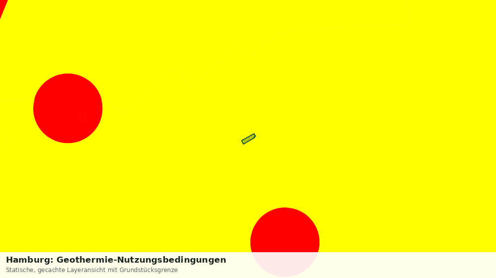 Statische Kartenansicht: Hamburg: Geothermie-Nutzungsbedingungen