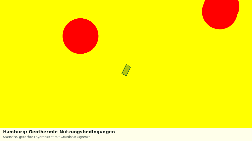 Statische Kartenansicht: Hamburg: Geothermie-Nutzungsbedingungen