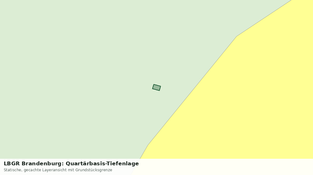 Statische Kartenansicht: LBGR Brandenburg: Quartärbasis-Tiefenlage