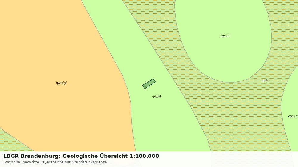 Statische Kartenansicht: LBGR Brandenburg: Geologische Übersicht 1:100.000
